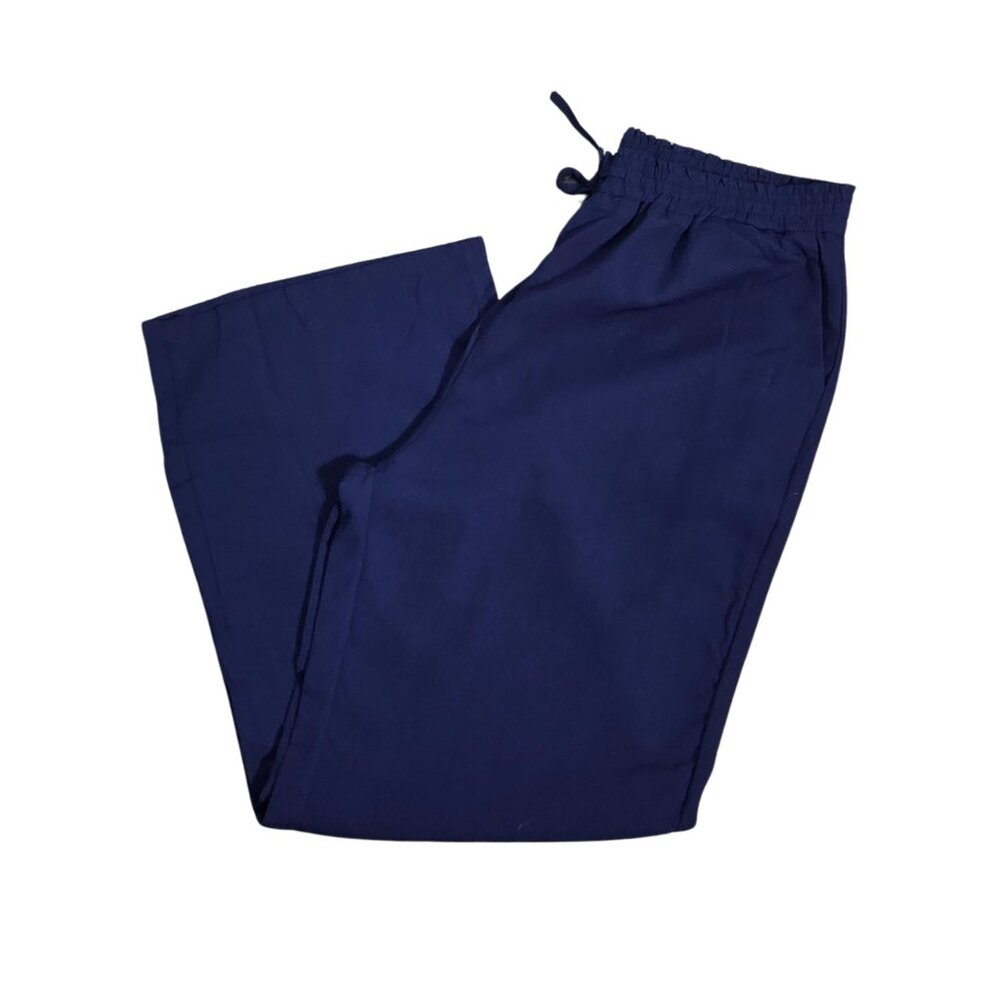 NWOT | Navy Blue Wide-Leg Business Casual Flowy Trousers | XXL